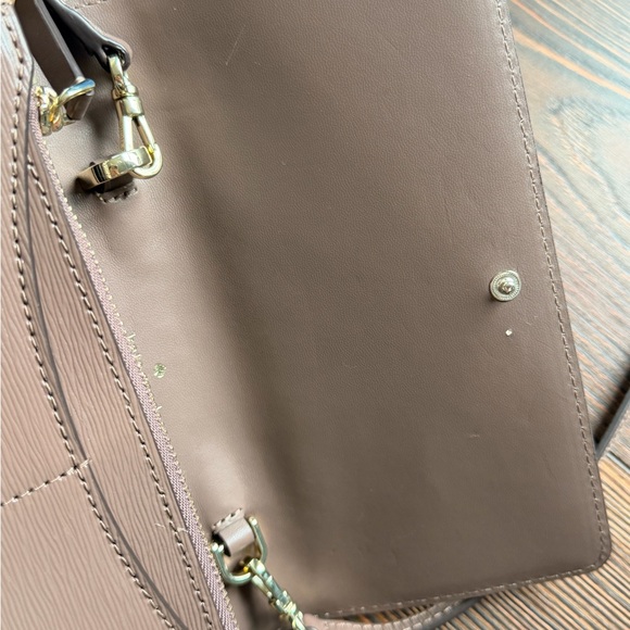 kate spade Blush Pink Leather Crossbody with Gold Plaque - Picture 13 of 16